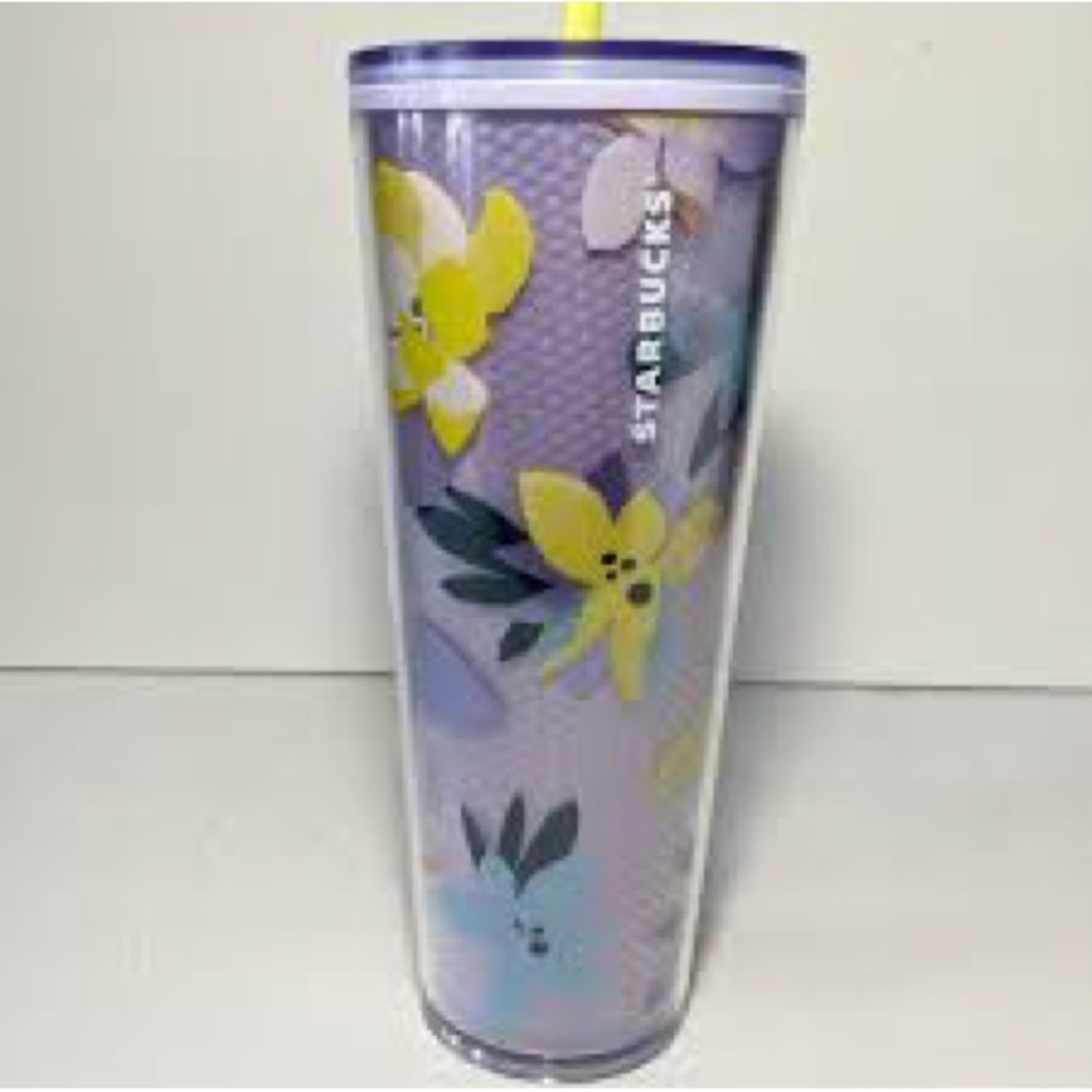 New Starbucks Drifting Magnolia Floral Tumbler Cold Cup